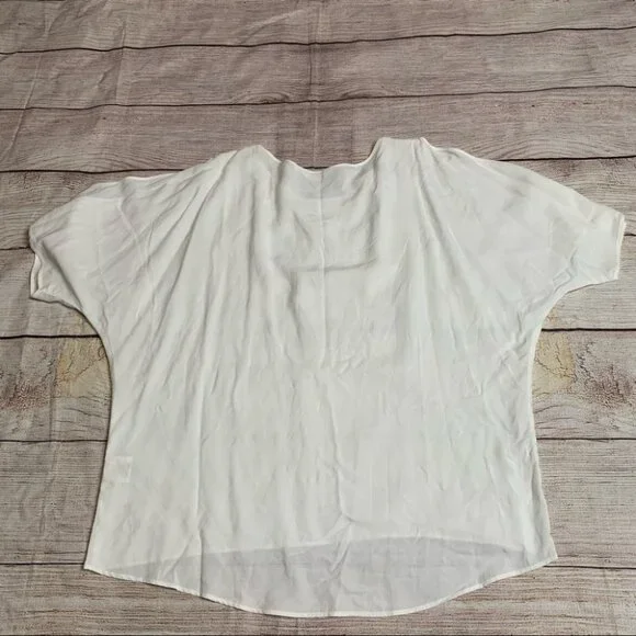 Jam’s World Vintage White Blouse with Open Shoulders Size Large - Picture 7 of 9